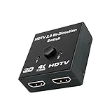 Virtcooy Video-Splitter,Video-Signal-Splitter | 1-in-2-out-Video-Duplikator und Display-Duplikator |...