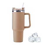 Doppelwandiger Edelstahl Vakuum Isolierbecher 40oz 1200ml Tragbare Autobecher Becher Tumbler mit...