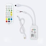 LEDKIA LIGHTING Controller Dimmer Tuya WiFi LED-Streifen RGB Digital SPI 5-24V DC mit IR...