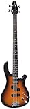 ELEKTROBASS - NATUR - SICHTBARE HOLZMASERUNG - E-BASS MIT MASSIVHOLZKÖRPER - VISION SOUND GITARRE -...