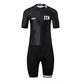 UGLY FROG Triathlon Anzug Herren Radsportanzug Gepolstert Einteilig Trisuit Bike Top Short Trisuit...