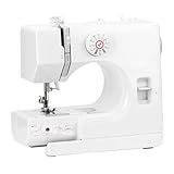 QWORK® Nähmaschine für Anfänger - 12 Stiche - Doppelte Geschwindigkeit - Freiarm zum Nähen von...