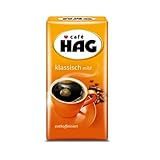 Café HAG Filterkaffee Klassisch Mild, helle Röstung, Kaffee gemahlen & entkoffeiniert, geröstet...