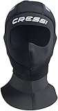 Cressi Unisex-Adult Orust Hood 5mm, Schwarz/Silber, L/4