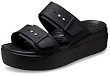 Crocs Damen Brooklyn Woven Buckle Sandal, Schwarz, 41/42 EU