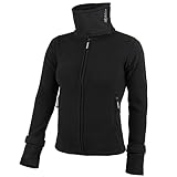 ALPIDEX Damen Fleecejacke Hoher Stehkragen Daumenlöcher Tailierte Winter Fleece Jacke Antipilling...