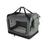 VOUNOT Hundebox faltbar, Transportbox Katze Hunde, Hundetasche, Oxford-Gewebe, Netzstoff,...