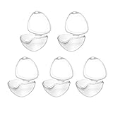 Dummy Case 5Pcs Transparent Pacifier Case Pacifier Holder Box BPA-Free Nipple Shield Case for Travel...