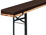 Holomaalahi Bierbankpolster 180x40x5cm Auflage für Indoor- und Outdoor-Stühle, hochdichter...