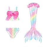 NaLatia Marmaid zum Schwimmen Swimming Tail Schwanz Swimsuit Swimwear Bikini Set Schwanzflosse Für...