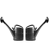 BigDean 2X Gießkanne 10 Liter anthrazit für Haus & Garten - aus robustem Kunststoff -...