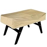 Für Möbel zubehör, für Billard, 142x132x38cm Wasserdicht Staubs chutz Tisch Abdeckung (Beige)