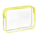 Travel Organizer Waterproof Makeup Cases Make Up Pouch Beauty Case Storage Cosmetic Bag (L,yellow)