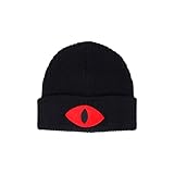 Cult of The Lamb Merch Eye Beanie Mütze schwarz, Schwarz, Einheitsgr��e