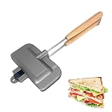 Hperu Sandwichhersteller Nicht-Stick-Toastie-Hersteller doppelseitige Sandwich-Backpfanne mit...