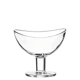 LEONARDO HOME Schale auf Fuß Loop, 6-er Set, 300 ml, spülmaschinengeeignet, Klarglas, 043369
