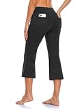 MOVE BEYOND Damen Yogahose 3/4 Sommerhose Caprihose Leicht Sporthose Butterweiche Jogginghose mit...