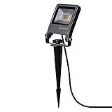 LEDVANCE LED Garten-Flutlicht, Leuchte für Außenanwendungen, Warmweiß, Endura Garden Flood Spike