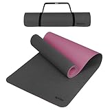 ALPIDEX Yogamatte rutschfest 190 x 61 x 0.6 cm | 190 x 90 x 0.6 cm Phthalatfreie Fitness TPE Matte...