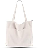 Prite Handtasche Damen Tote Bag Shopper Groß Umhängetasche Cord Beuteltasche Stofftasche für...