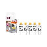 OSRAM LED BASE PIN MICRO, Vorteilspack mit 5 Niedervolt Leuchtmittel, ersetzt herkömmliche 10W PIN...