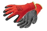 Högert Technik RODER latexbeschichtete Schutzhandschuhe rot/schwarz Größe 11, hohe...