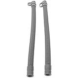 SAFIGLE 2 Stück Flexibles Abflussrohr für Badewanne und Fußbad 33cm Verlängerungsschlauch...