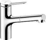 hansgrohe Zesis M33 - Küchenarmatur mit Brause ausziehbar, 2 Strahlarten, Wasserhahn Küche mit...