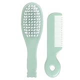 Haarbürste für Neugeborene, weiche Haarbürste, Haarkamm-Set, Reise-Haarstyling-Kamm für Babys,...