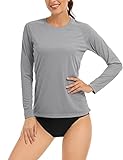 Sun Kleidung Damen Langarm UV-Schutz Shirt Schnelltrocknend Schwimmen Hemd Sommer UPF50 Shirt Laufen...