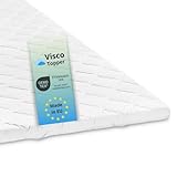 Bodyprotect Topper 90 x 200 x 6 cm, Visco Matratzentopper, Viscoschaum Matratzenauflage, waschbar...