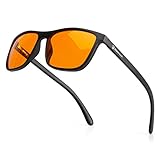 Bloomoak - Blaulichtblockierende Brille, bernsteinfarbene Gaming-Brille, blendfrei für besseren...