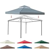 Ersatzabdeckungen für Pavillon-Überdachung, 3 m x 3 m, wasserdichter Pavillon-Überdachung für...