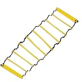 SUBLXPoten Koordinationsleiter Fußball-Agility-Training, Feste Basketball-Leiter, Strickleiter,...