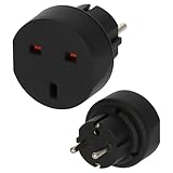Brennenstuhl Reisestecker/Reiseadapter (Reise-Steckdosenadapter zum Anschluss elektrischer Geräte...