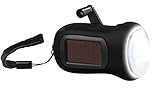 PEARL Solartaschenlampe: Dynamo-Taschenlampe mit Solarpanel, 3 LEDs, 0,4 Watt, 20 Lumen, Akku...