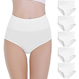 Falechay Unterhosen Damen Slips Damen Unterwäsche Frauen Baumwolle Pantys High Waist Taillenslip...