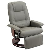 HOMCOM Relaxsessel mit Liegefunktion 360° Drehbar Fernsehsessel mit Verstellbar Rückenlehne,...