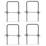 4 Stück U-Bolzen Edelstahl Vierkant M8x60x120mm Vierkant U Bolzen mit Muttern