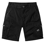 Caxndycing Cargohose Herren Shorts Sommer Chino Jeans Kurze Hosen Stretch Jogger Cargo Shorts mit...