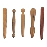 Anneome 5 Stück 5 Stück Akupressur Massage mit Fußreflexzonen Stab Meridian Triggerpunkt Löser...
