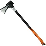 HRB Axt - Spaltaxt gehärtetem Stahl, zum Holz Spalten geeignet, Survival Axt mit ergonomischem...