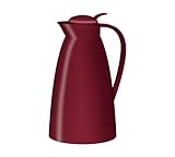 alfi ECO 1,0l, ruby red, Isolierkanne mit hygienischem Hartglaseinsatz aus Kunststoff,...