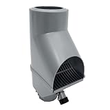 Jardinion Regenwasserfilter, Fallrohr Laubabscheider Silber 30,5 x 12 x 17,5 cm Regenwassersammler...