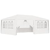 FIRBNUS Pavillon, 4 x 6 x 2,75 m, weiß, Gartenpavillon mit Wänden, Pavillon, strapazierfähig,...
