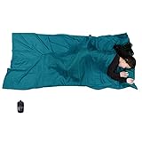 Browint Seiden-Schlafsack-Futter, Seiden-Schlafsack, extra breit, 221 x 109,2 cm, leichtes Reise-...