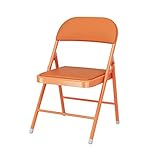 QWEERT Kreativer Einfacher Klappstuhl, Einfache Lagerung PU Leder Klapphocker, Metallrahmen...