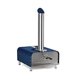 Klarstein Diavolo Pizza-Ofen Backofen Pellet-Ofen, mit 13'-Pizzastein (33 x 33 cm), eingebautes...