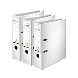 Original Falken 3er Pack PP-Color Ordner. Made in Germany. 8 cm breit DIN A4 weiß Vegan...