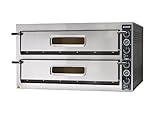 GastroHero Pizzaofen PROFI PLUS 9+9x36 cm Vollschamott Gastronomiebedarf